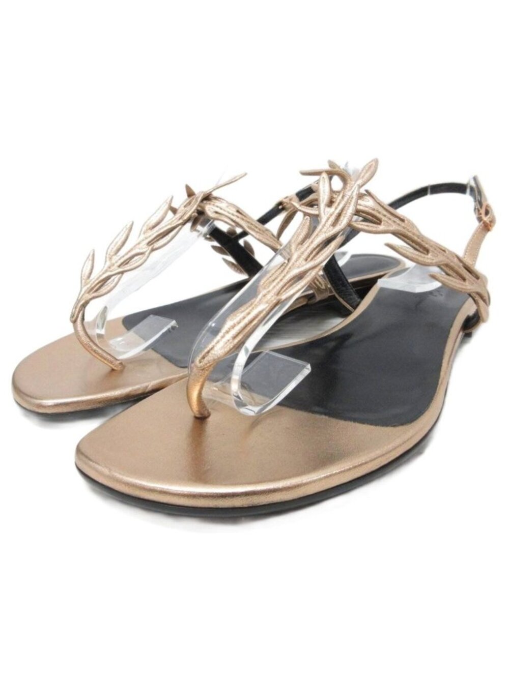 Hermes Myrthe Leaf Sandals Motif Beige 39